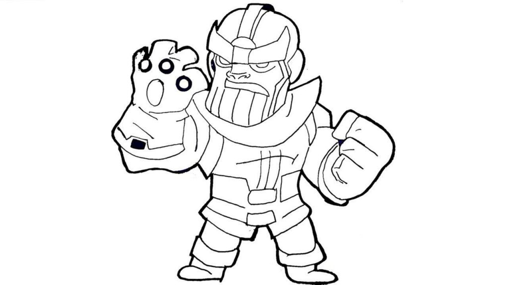 Lego Thanos Coloring Page