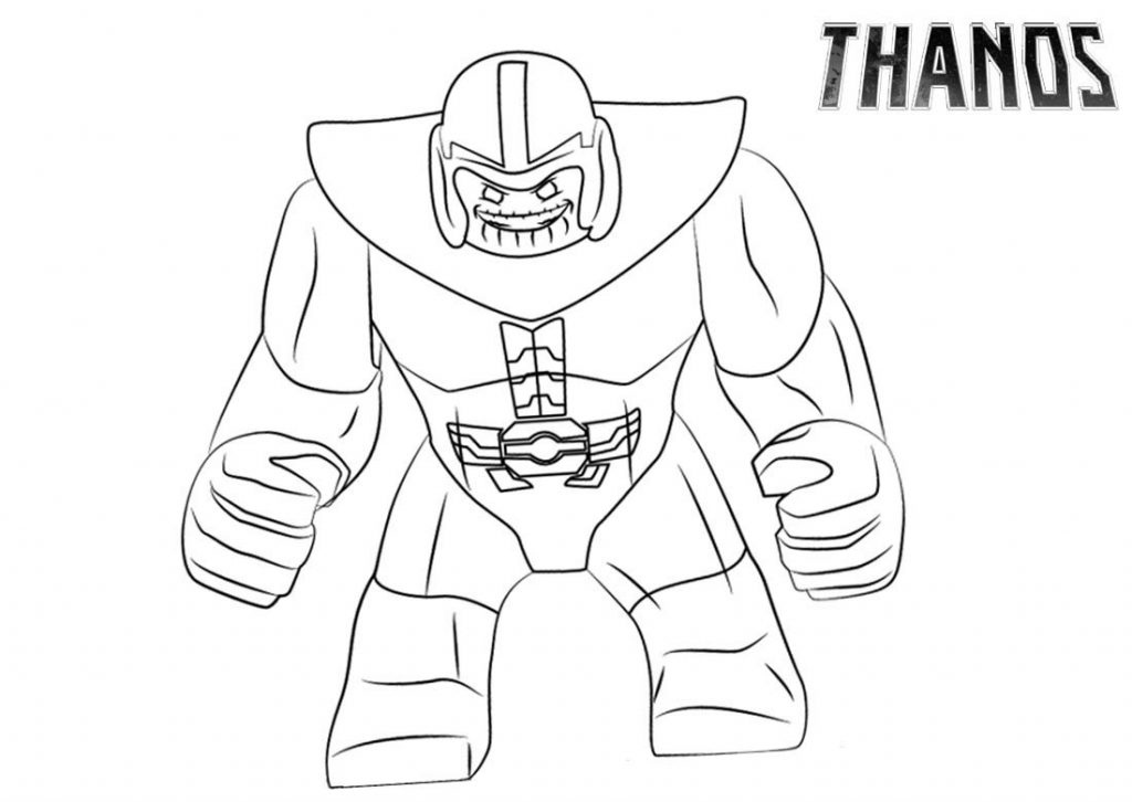 Lego Thanos Coloring Pages