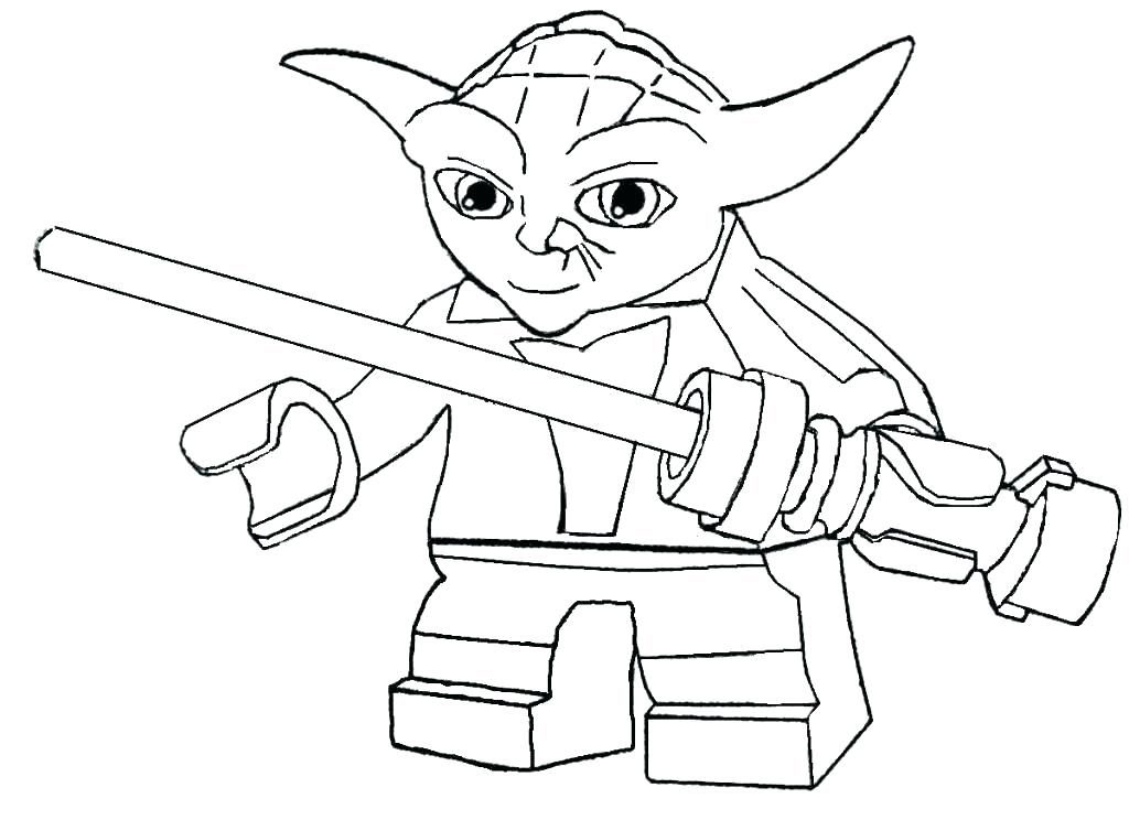 Lego Yoda Coloring Pages