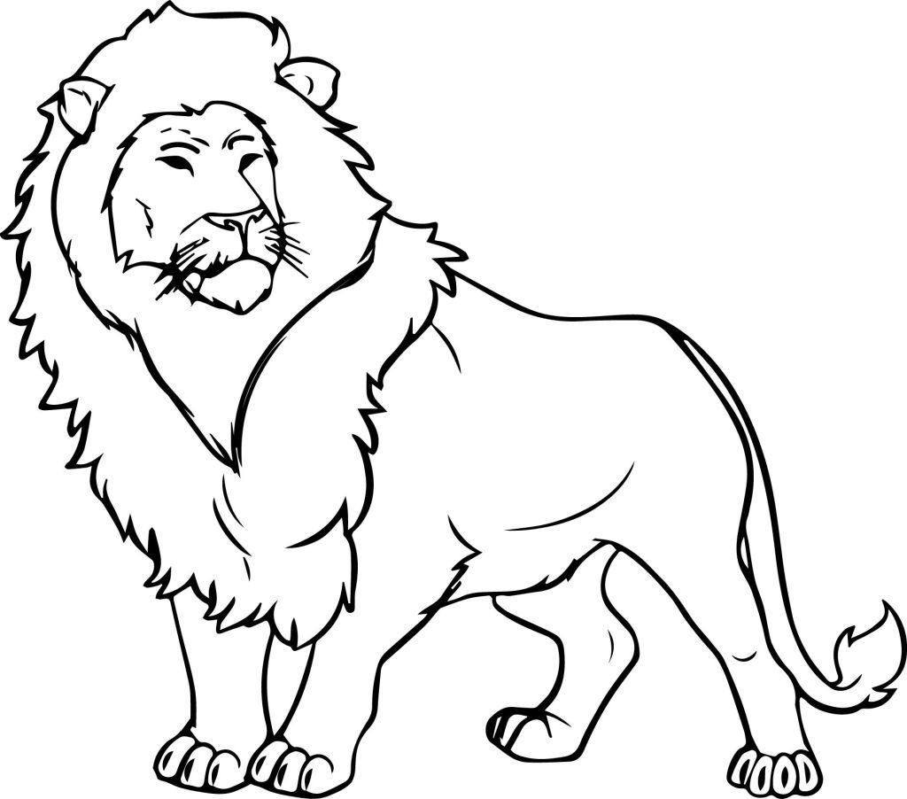Lion Jungle Coloring Pages