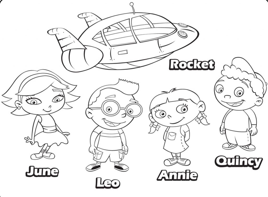 Little Einsteins Coloring Pages Characters