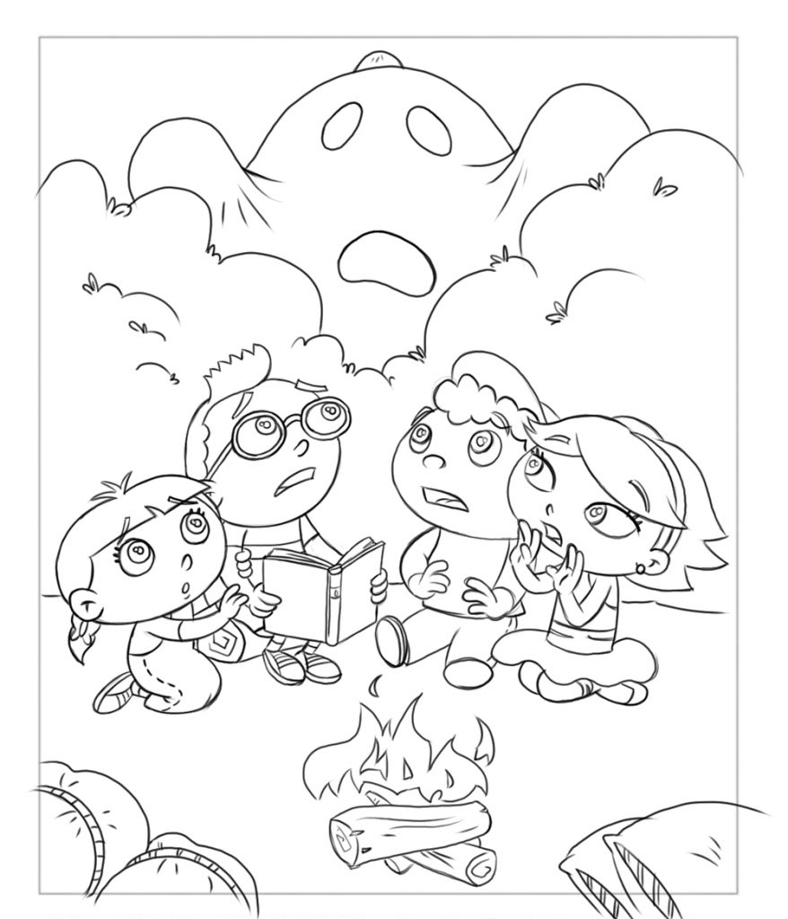 Little Einsteins Coloring Pages Ghost Story