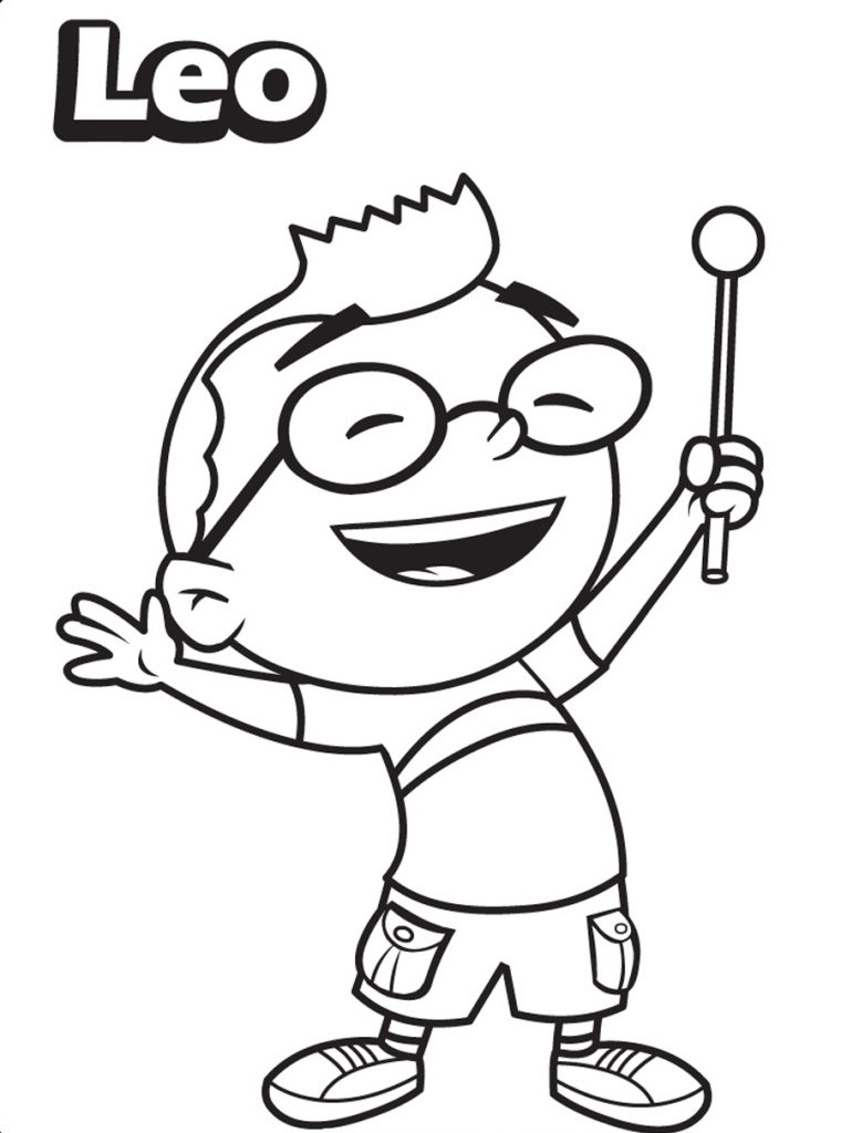 Little Einsteins Coloring Pages - Happy Leo
