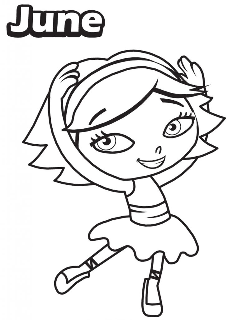 Little Einsteins Coloring Pages - June Dancing