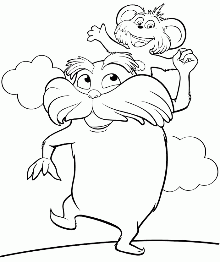 Lorax Coloring Page