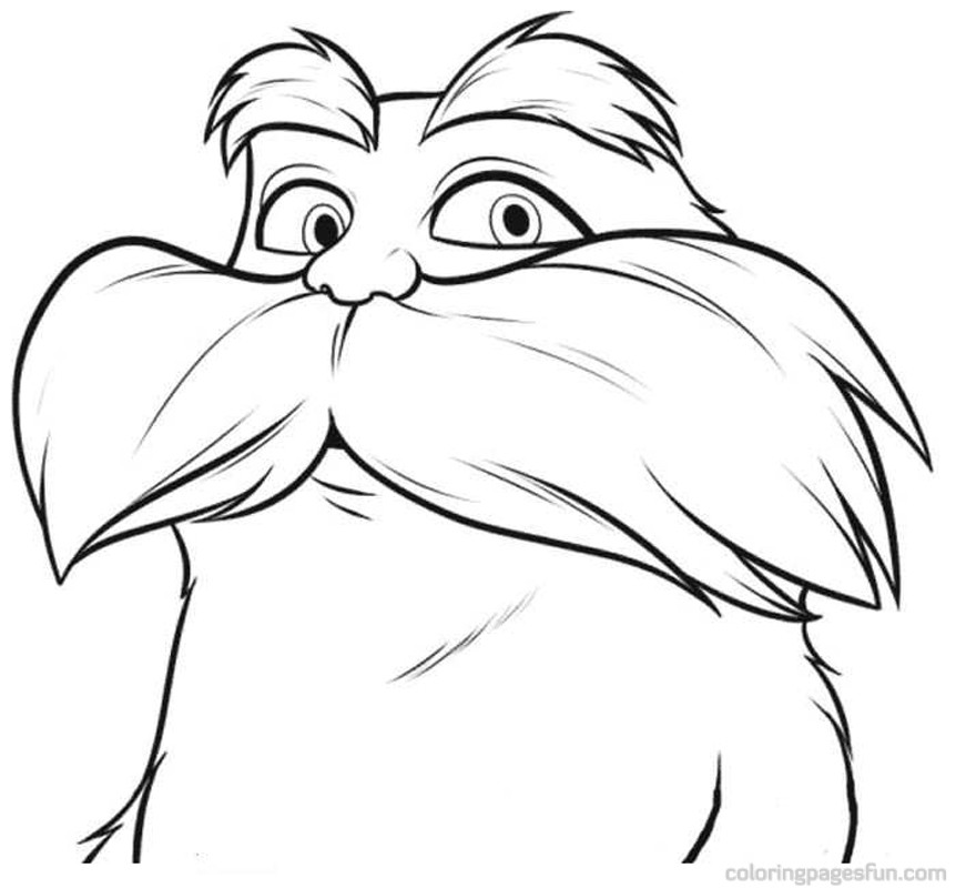 Lorax Coloring Pages Free