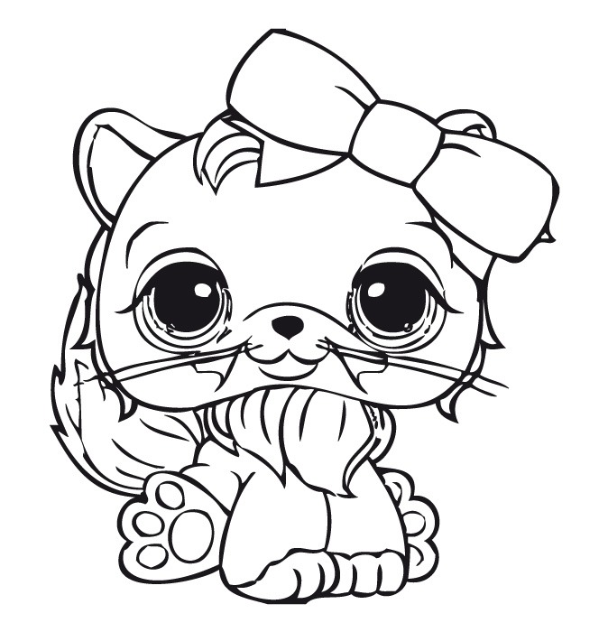 LPS Cat Coloring Pages