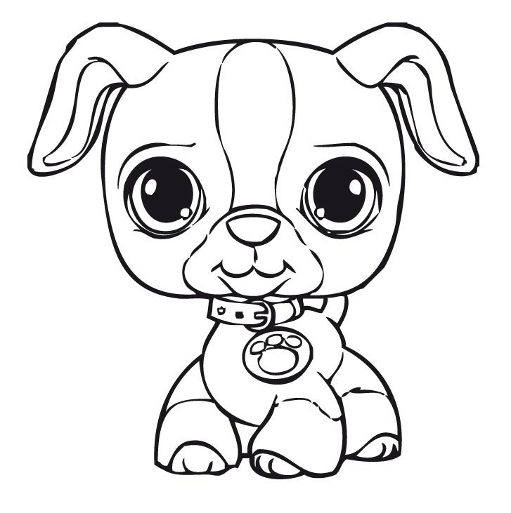 LPS Dog Coloring Page