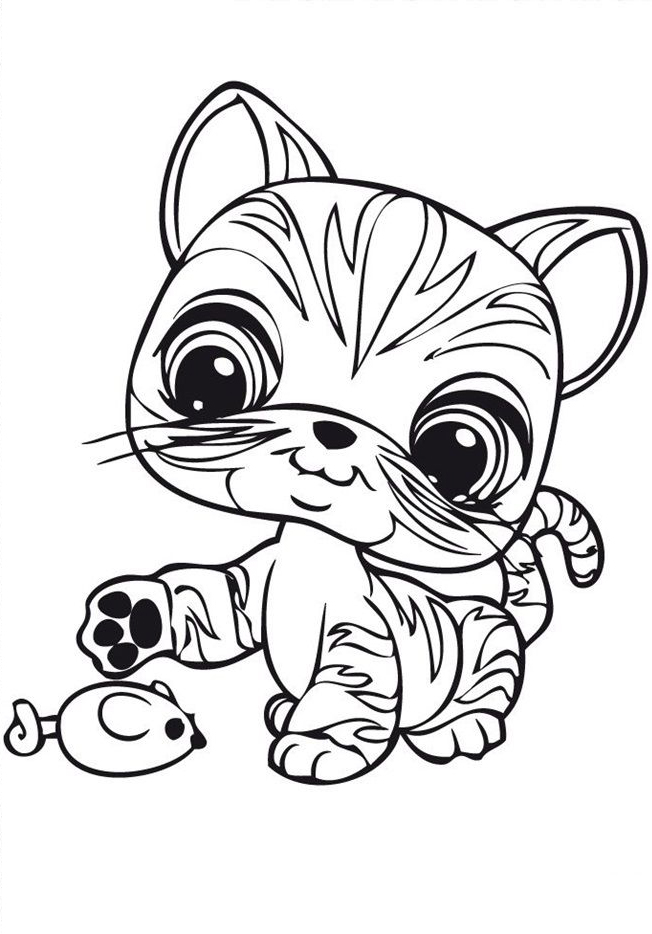 LPS Tiger Coloring Page