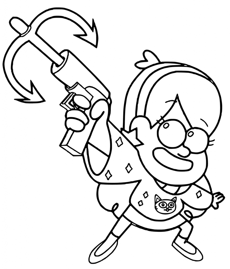 Mabel Pines Coloring Page