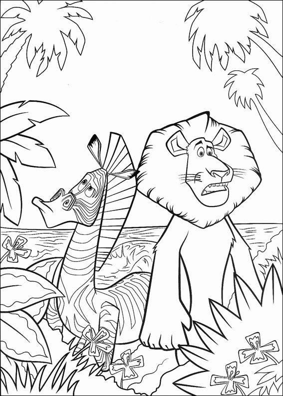 Madagascar Animals Coloring Pages