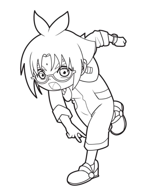 Marucho Marukura Bakugan Coloring Page