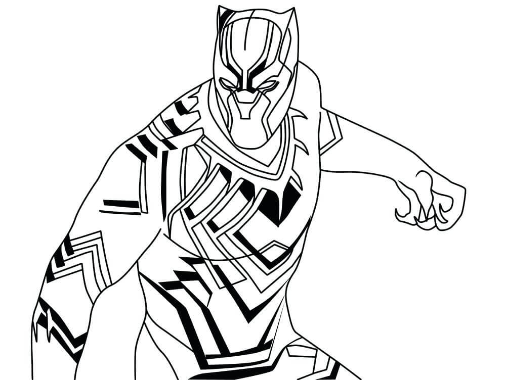 Marvel Black Panther Coloring Page