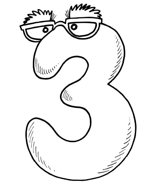 math-coloring-pages-the-number-3