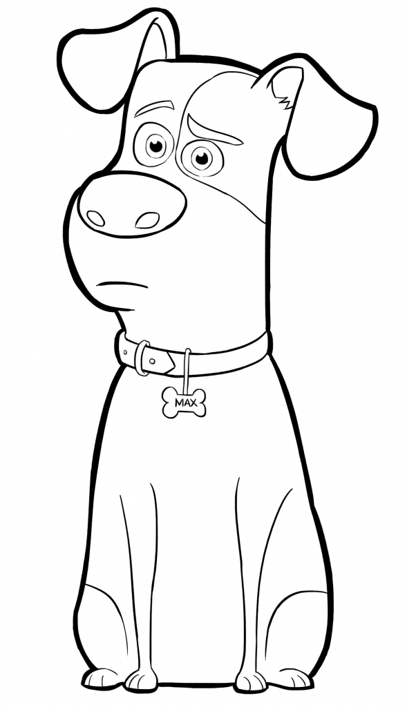 Max - The Secret Life of Pets Coloring Pages