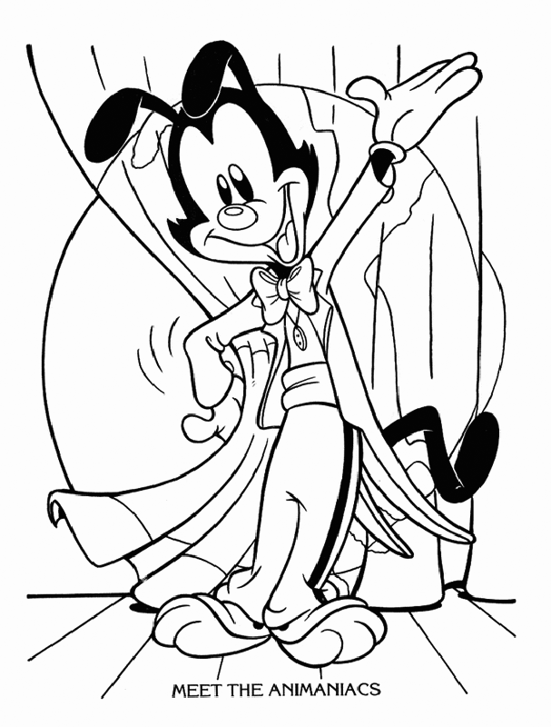Meet The Animaniacs Coloring Page