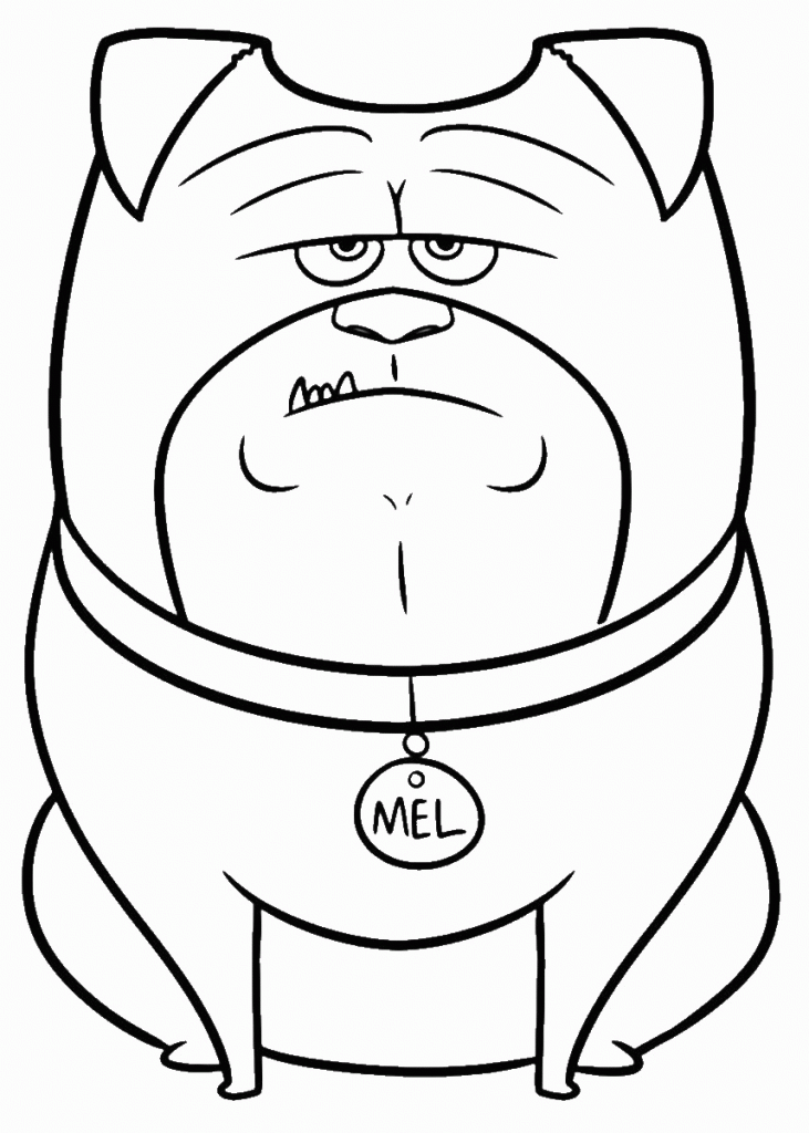 Mel The Secret Life of Pets Coloring Pages