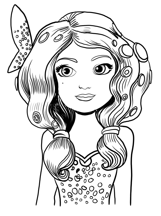 Mia Coloring Page - Mia and Me