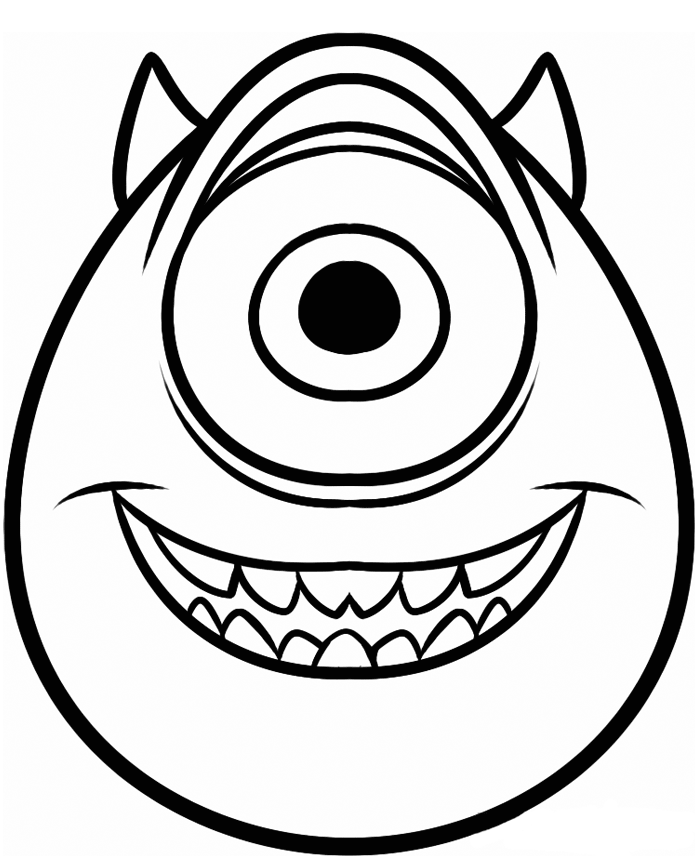 Mike Monsters University Coloring Page