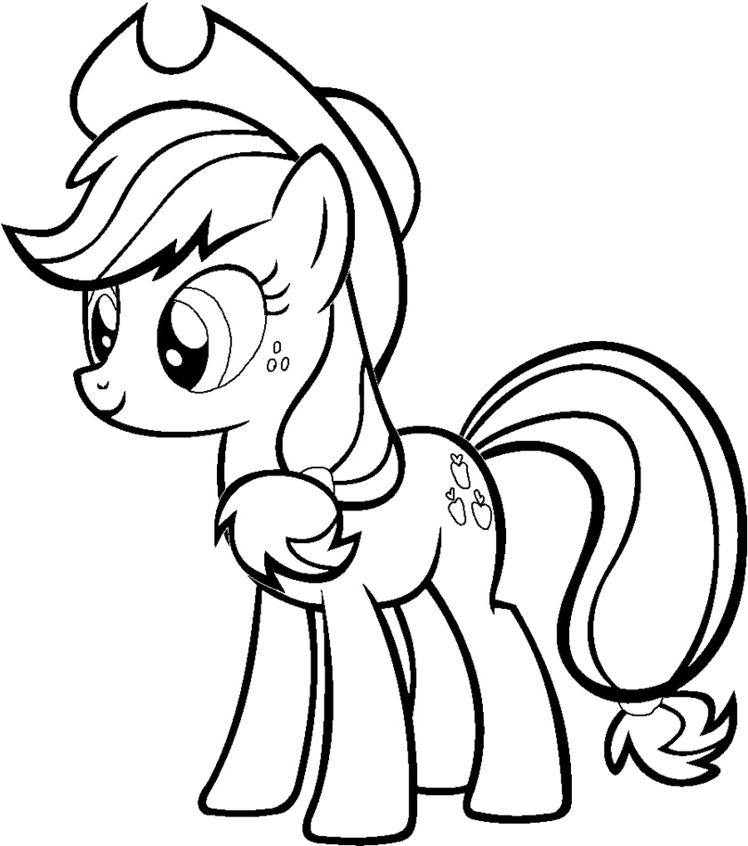 MLP Applejack Coloring Pages