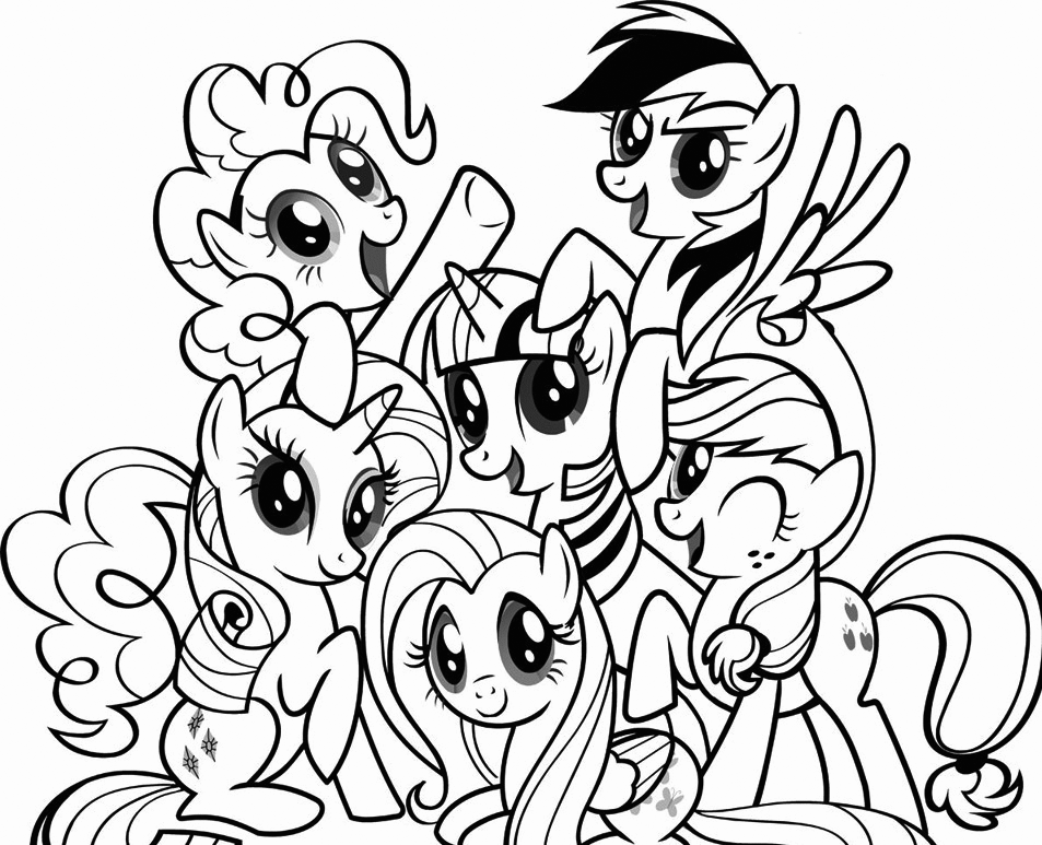 Mlp Friendship Coloring Pages