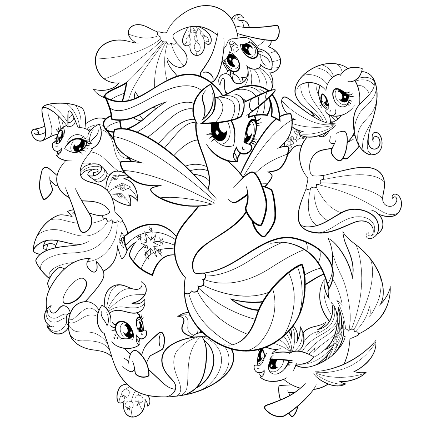 Mlp Frienship Coloring