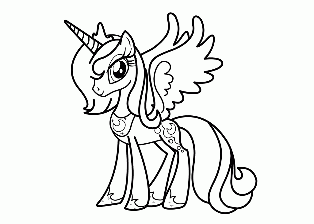 MLP Princess Luna Coloring Pages