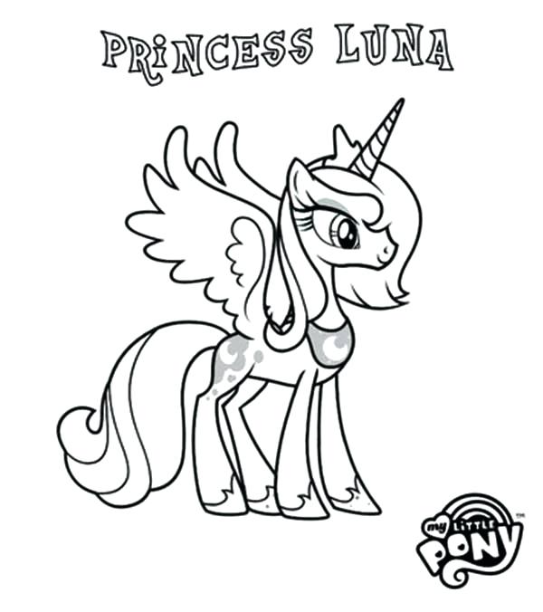 MLP Princess Luna Coloring Pages