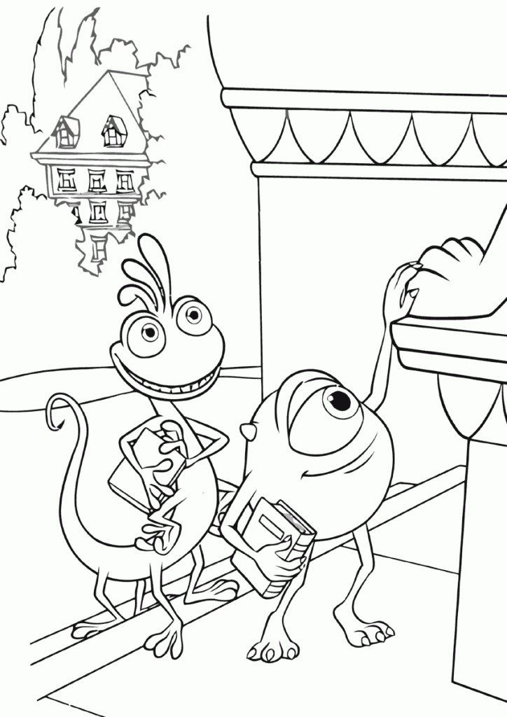 Monsters U Coloring Page