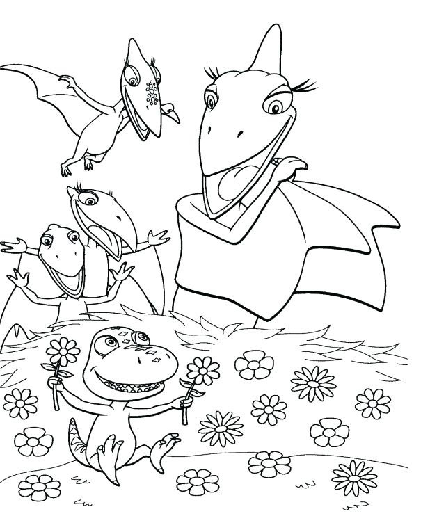 Mrs Pteranodon - Dinosaur Train Coloring Page