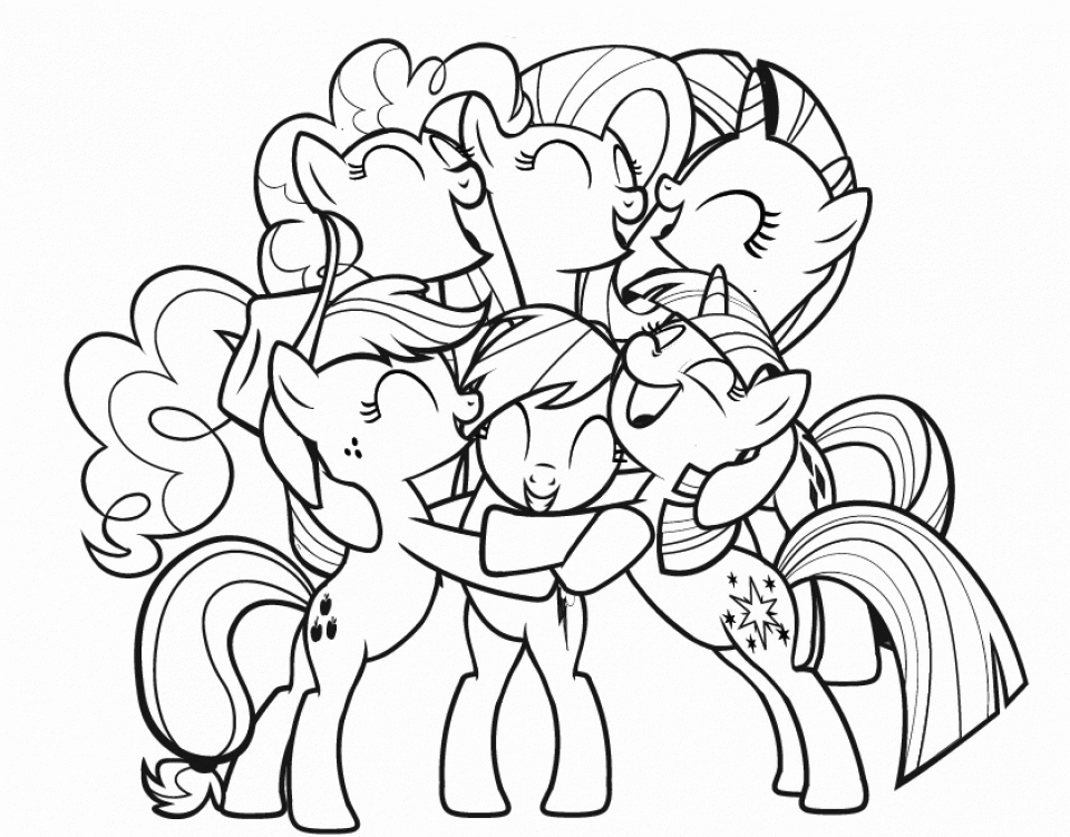 My Little Pony Friendship Is Magic Coloring Pages Printable For