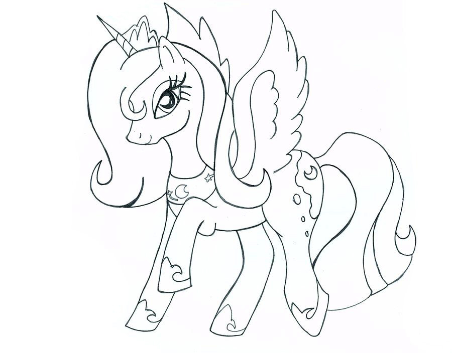 My Little Pony Princess Luna Coloring Pages