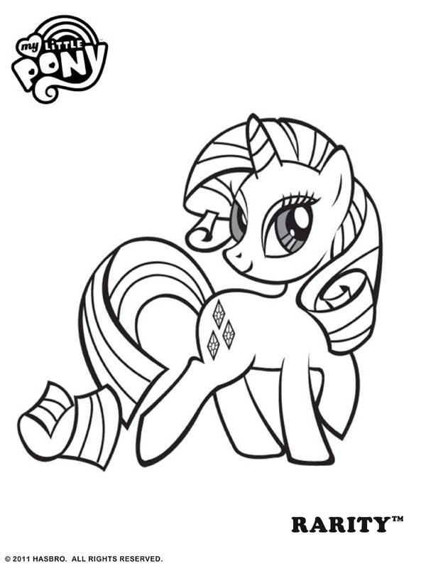 My Little Pony Rarity Coloring Pag