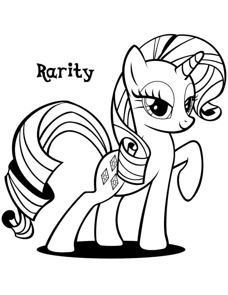 My Little Pony Rarity Coloring Pages