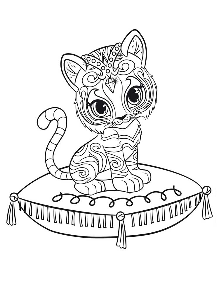 Nahal - Shimmer and Shine Coloring Pages