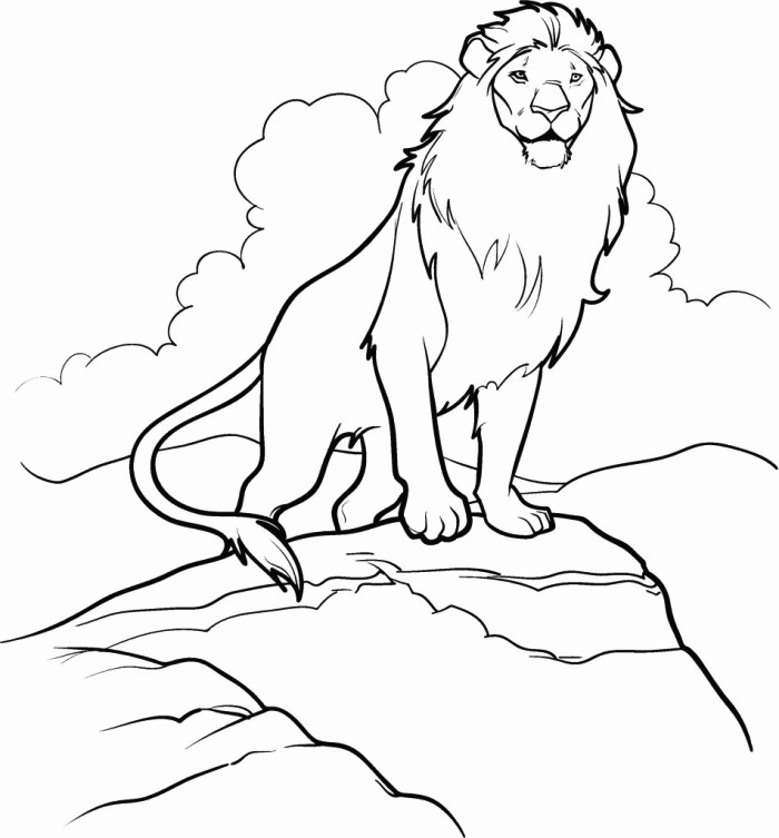 Narnia Lion Coloring Page