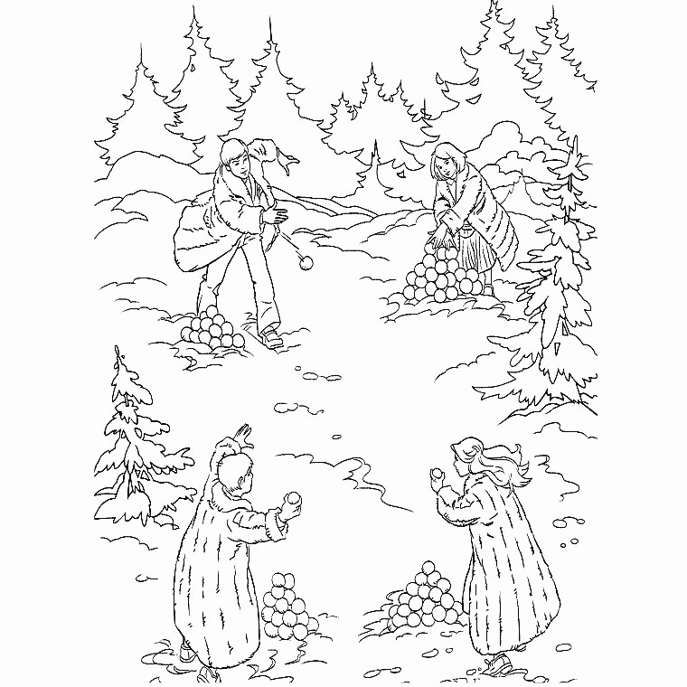 Narnia Scene Coloring Page