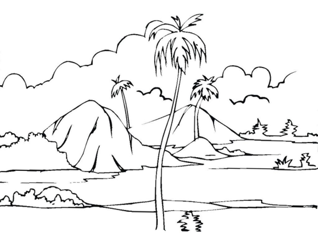 Nature Coloring Pages for Kids