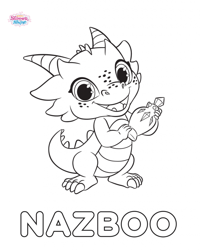 Nazboo - Shimmer and Shine Coloring Pages