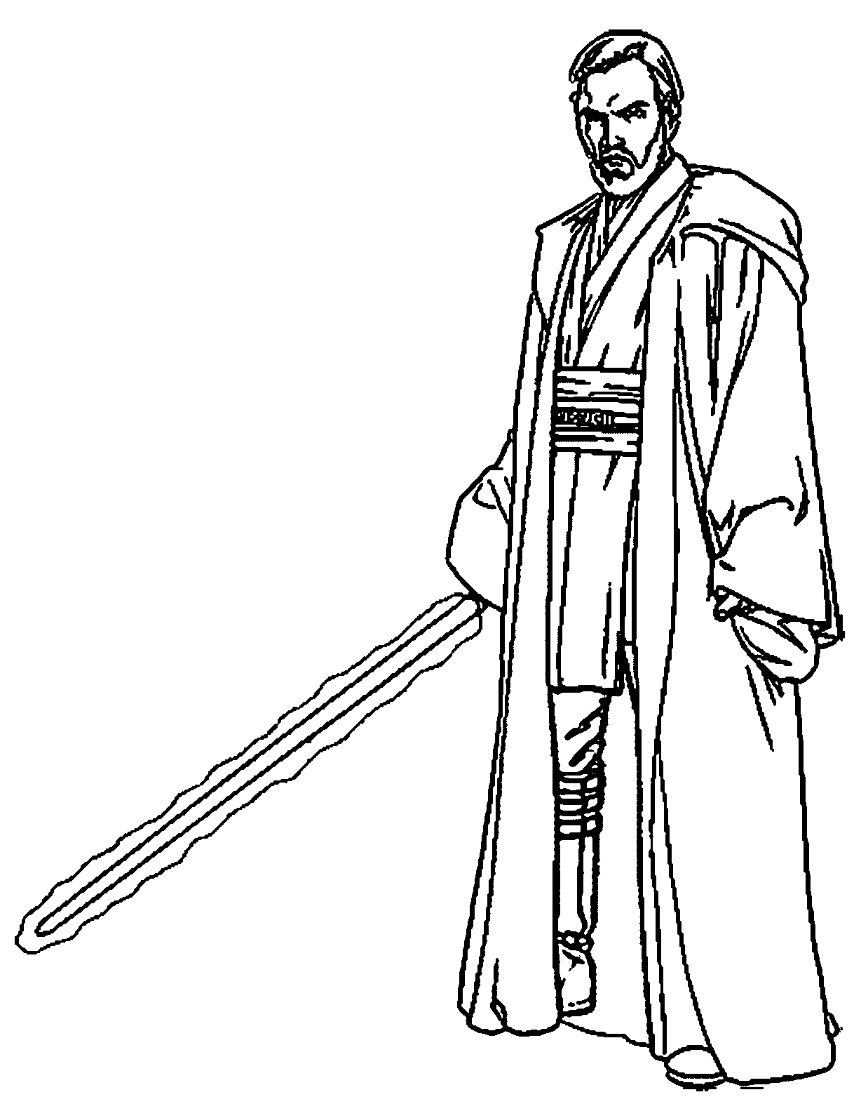 Obi Wan Kenobi Coloring Page