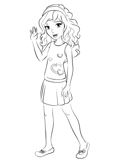 Olivia Lego Friends Coloring Pages