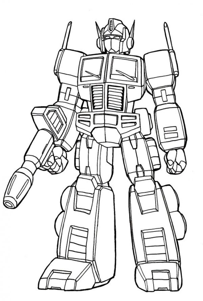 Optimus Prime Coloring Pages