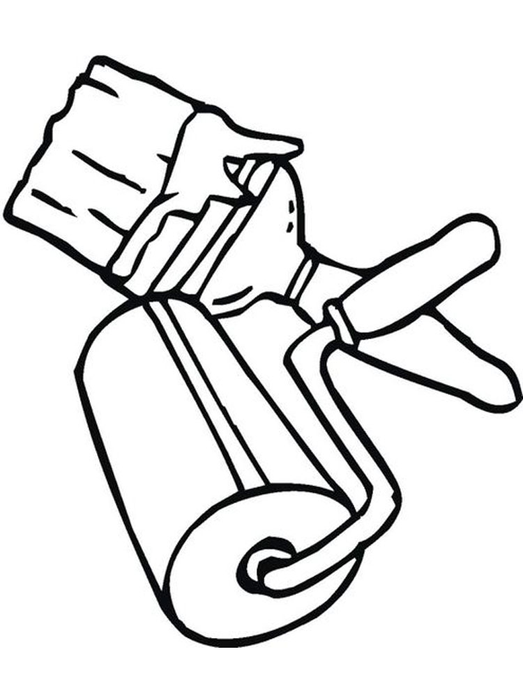 Painting Tools Coloring Pages
