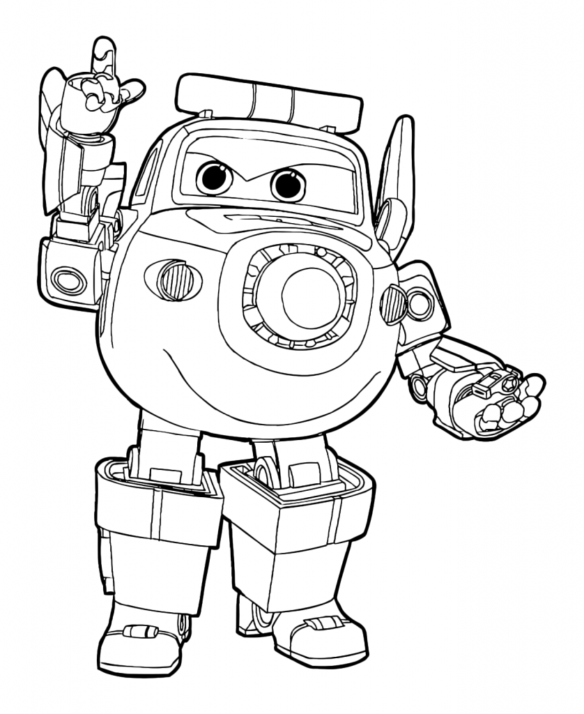Paul - Super Wings Coloring Pages