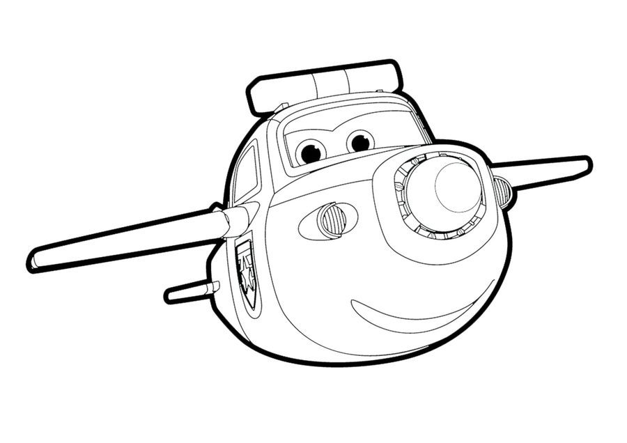 Paul - Super Wings Coloring Pages