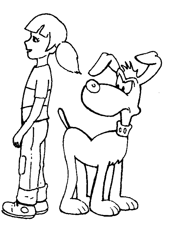 Penny And Brain Inspector Gadget Coloring Pages