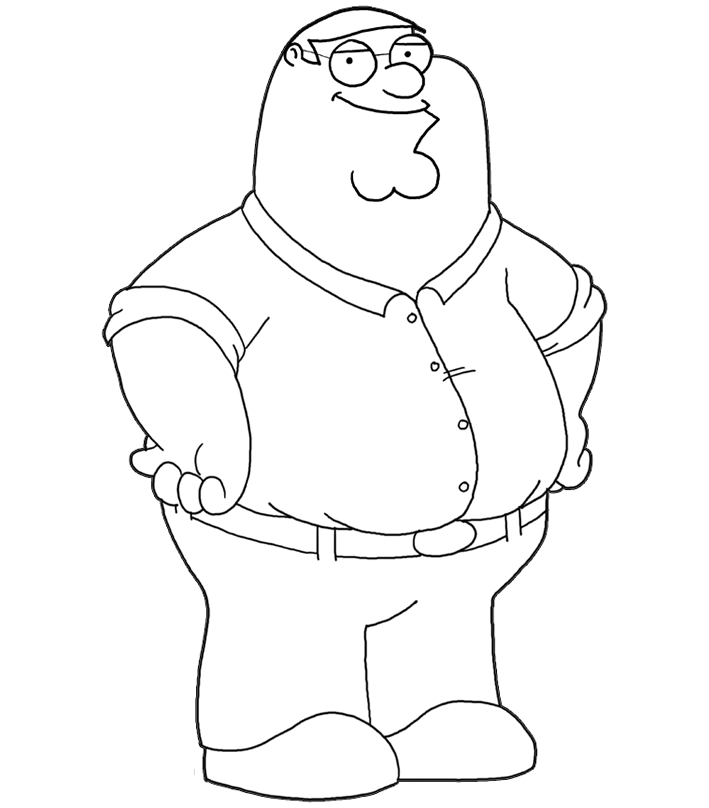 Peter Family Guy Coloring Pages