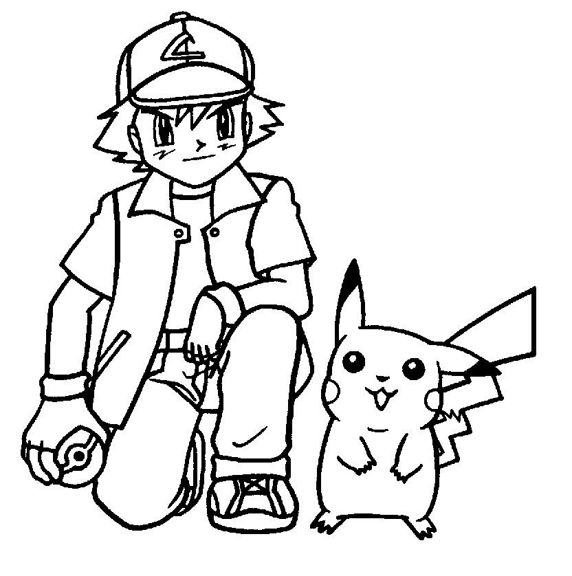 Pikachu Coloring Page Photos