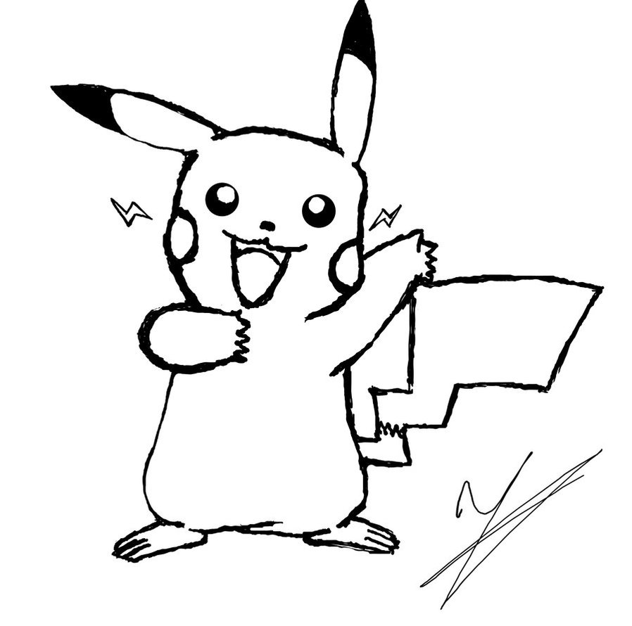 Pikachu Coloring Page Printable