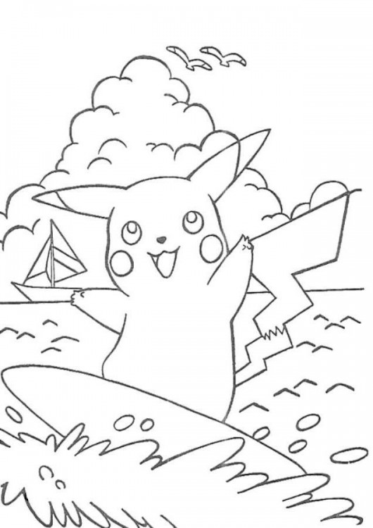 Pikachu Coloring Pages Printable